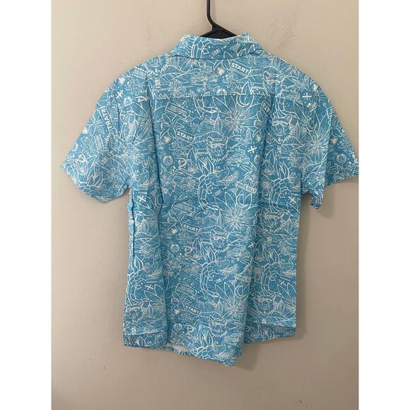 New BAJA LLAMA Button Up Short Sleeve Shirt Size Small - Picture 3 of 5